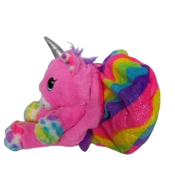 Build A Bear Unicorn Rainbow Reversible Heart Plush 9 Inch - Picture 4 of 9
